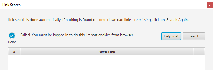 Instagram cookies required error